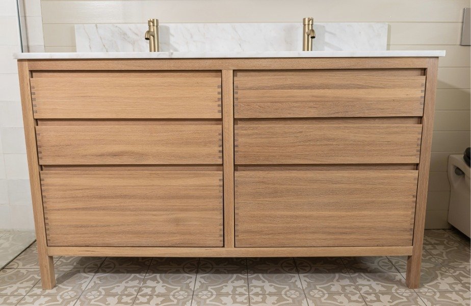 Oak Double Vanity - Image 3