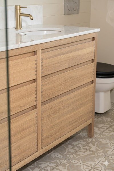 Oak Double Vanity