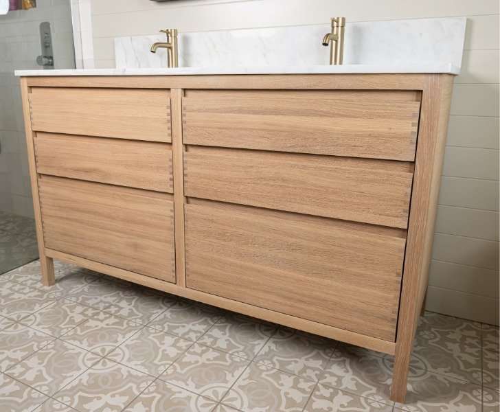 Oak Double Vanity - Image 2