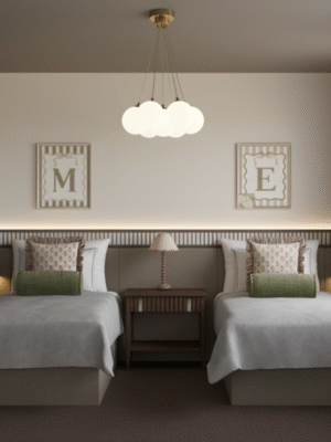 Twin Headboard with Lights